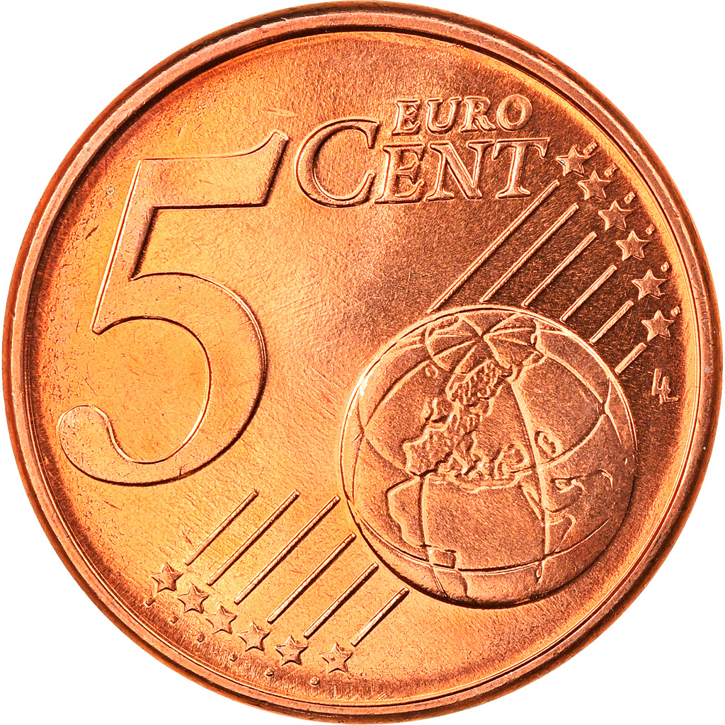 Griechenland, 5 Euro Cent, 2002, Athens, STGL, Copper Plated Steel, KM:183