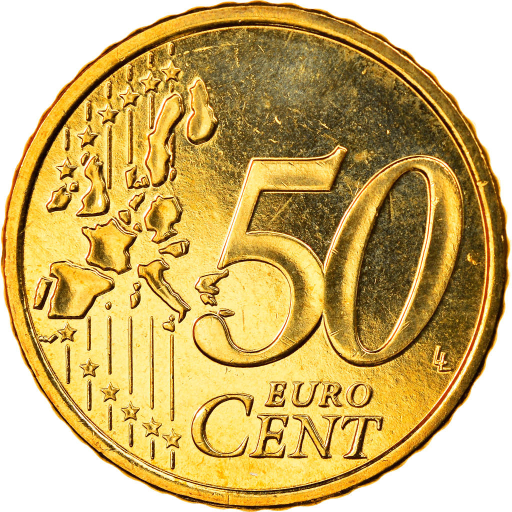 Finlandia, 50 Euro Cent, 2001, Vantaa, FDC, Latón, KM:103
