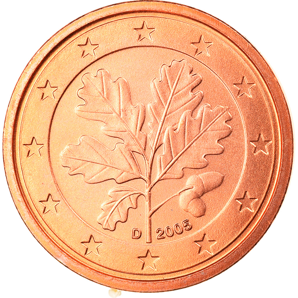 Bundesrepublik Deutschland, Euro Cent, 2005, Munich, STGL, Copper Plated Steel