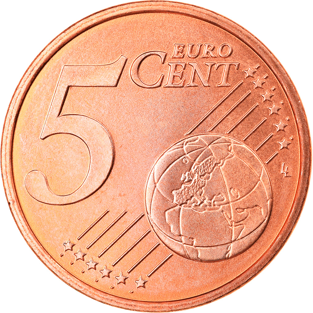 Bundesrepublik Deutschland, 5 Euro Cent, 2005, Munich, STGL, Copper Plated