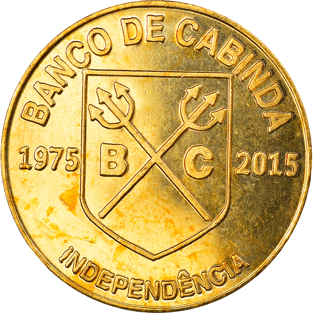 Coin, CABINDA, 500 reais, 2015, , Brass