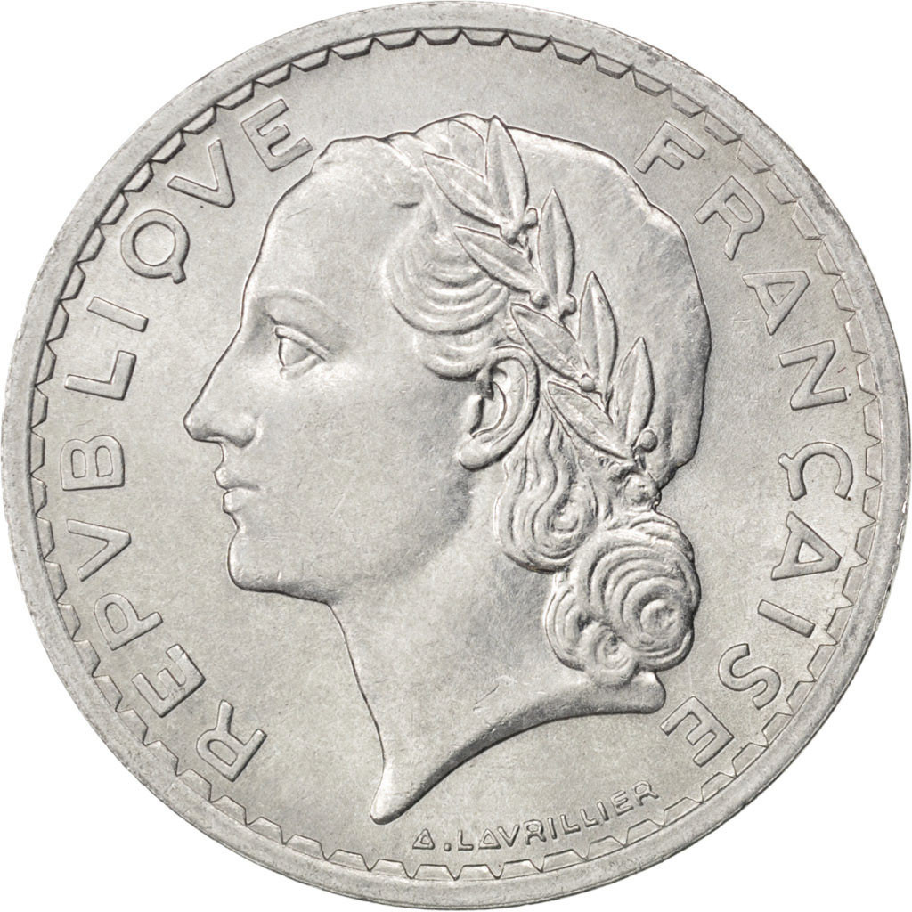 Coin, France, Lavrillier, 5 Francs, 1947, , Aluminum, KM:888b.1