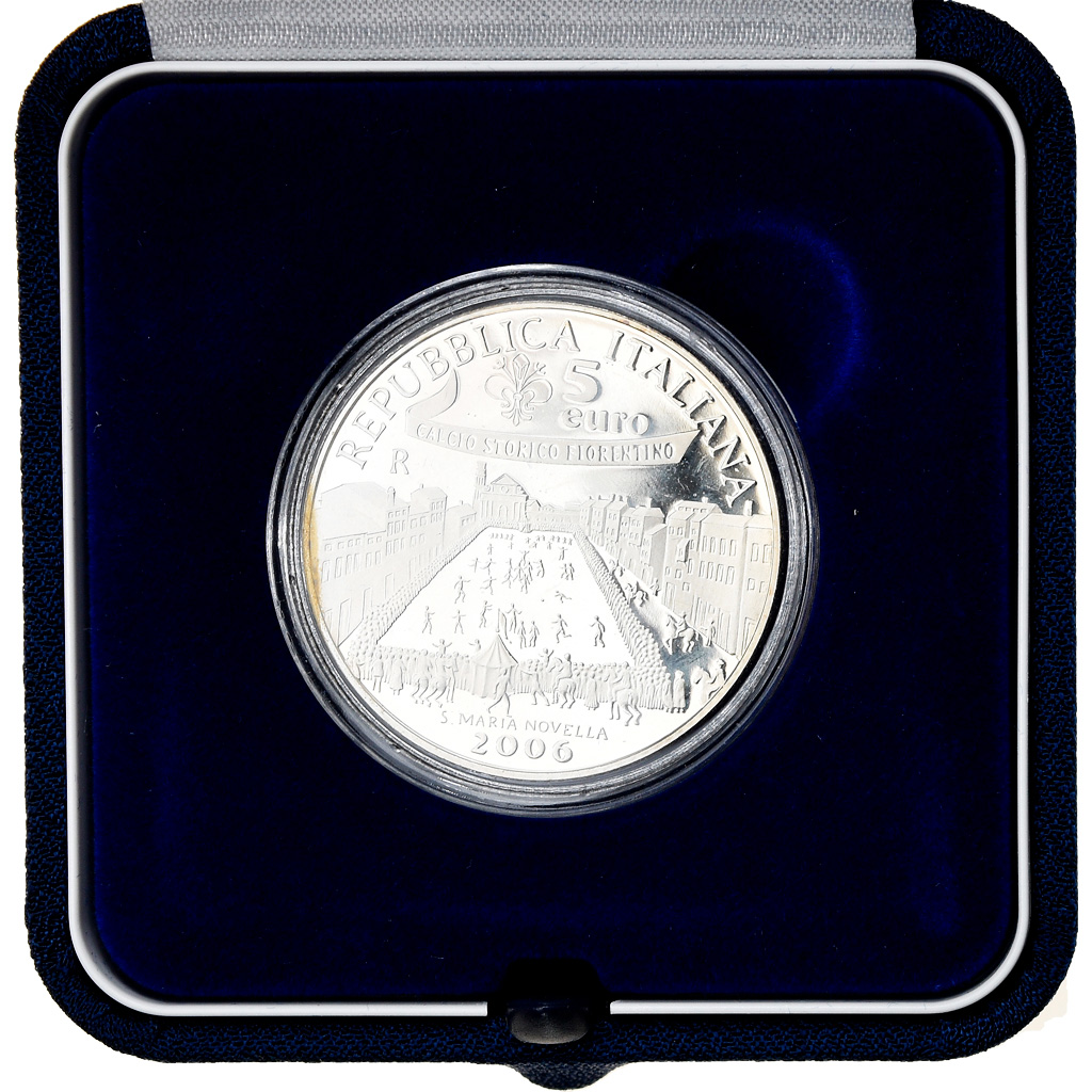 Italie, 5 Euro, FIFA World Cup 12, 2006, Rome, FDC, Argent, KM:282