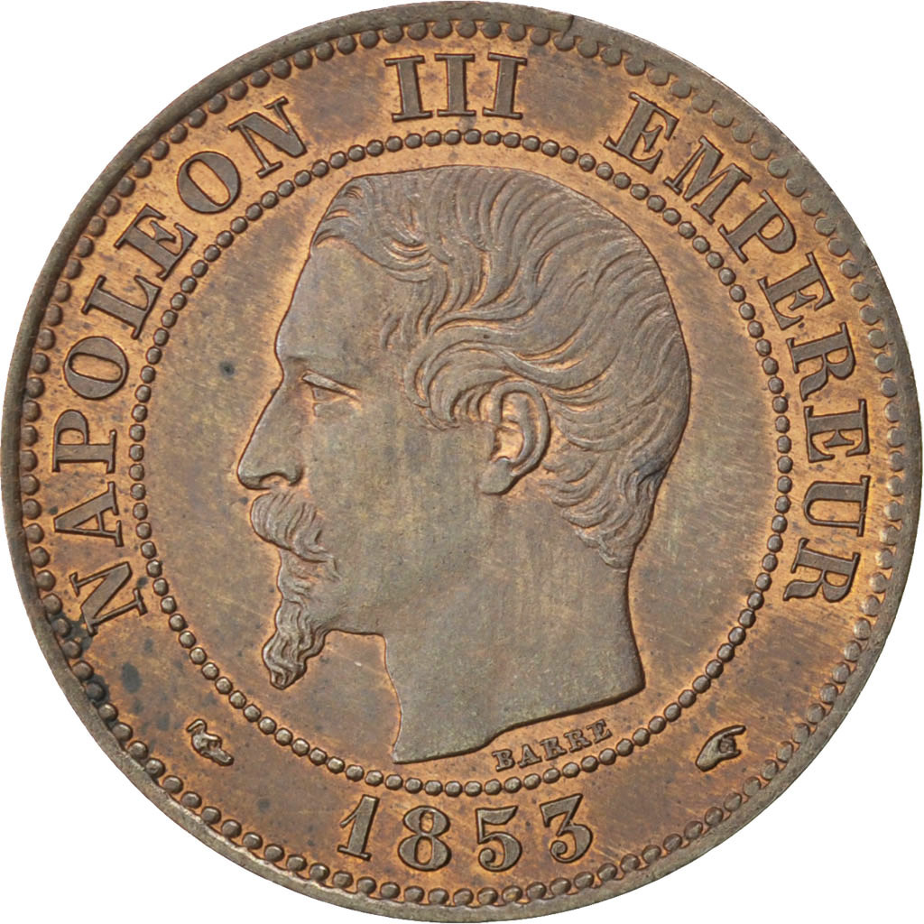 Coin, France, Napoleon III, Napoléon III, 2 Centimes, 1853, Paris, 