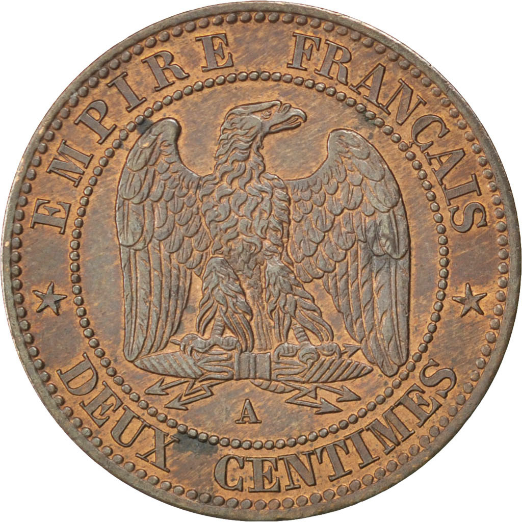 Coin, France, Napoleon III, Napoléon III, 2 Centimes, 1853, Paris, 