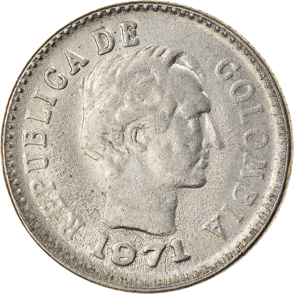 Coin, Colombia, 10 Centavos, 1971, , Nickel Clad Steel, KM:236