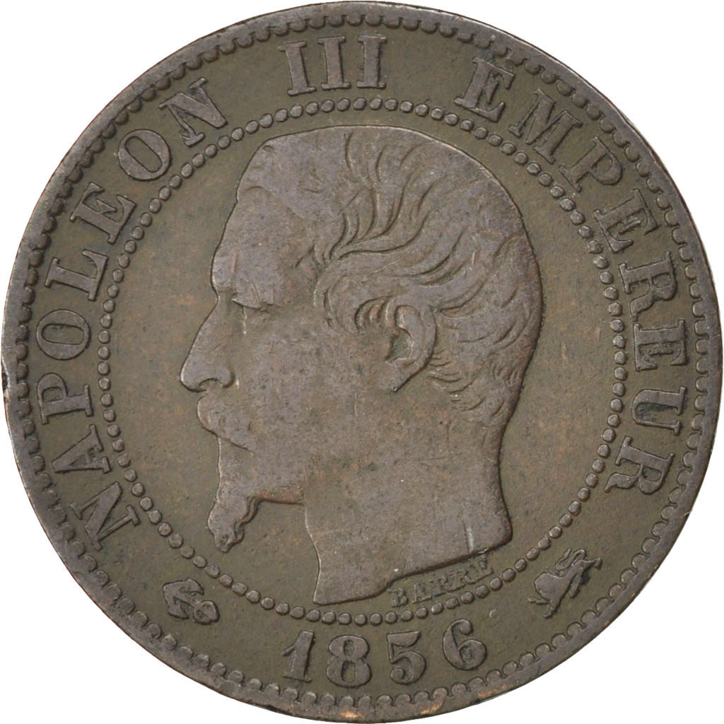 Coin, France, Napoleon III, Napoléon III, 5 Centimes, 1856, Lyon, 