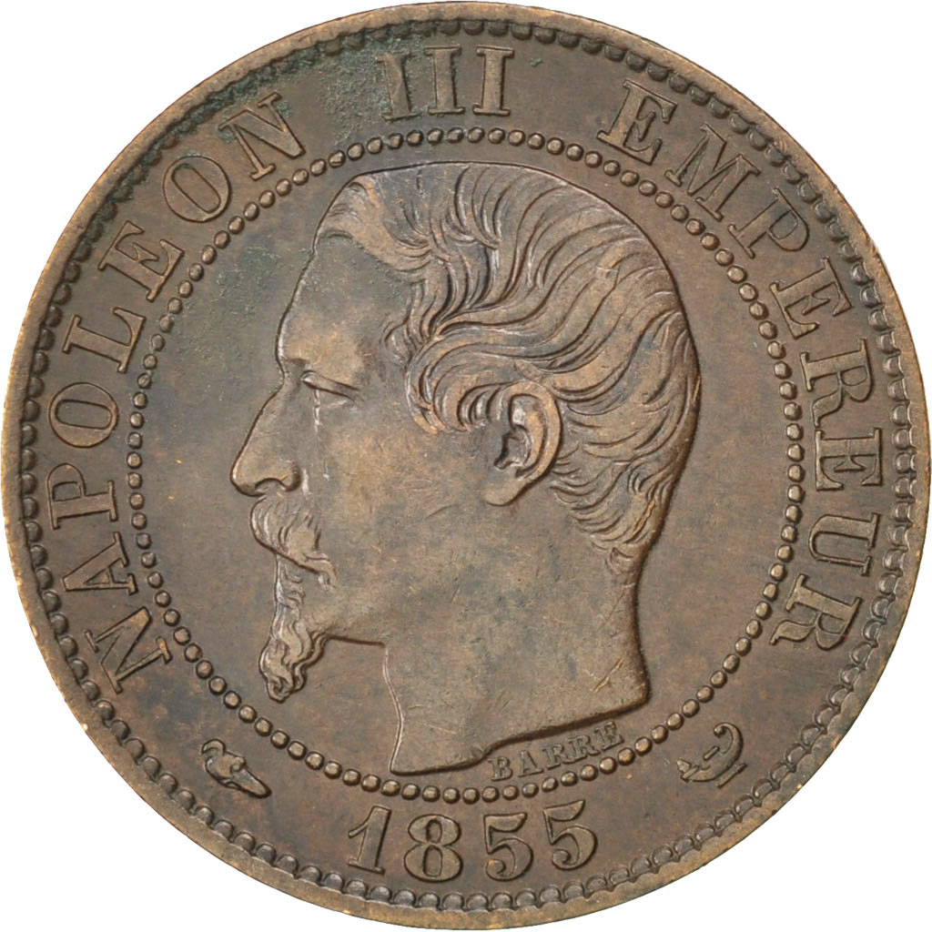 Coin, France, Napoleon III, Napoléon III, 5 Centimes, 1855, Lille, 