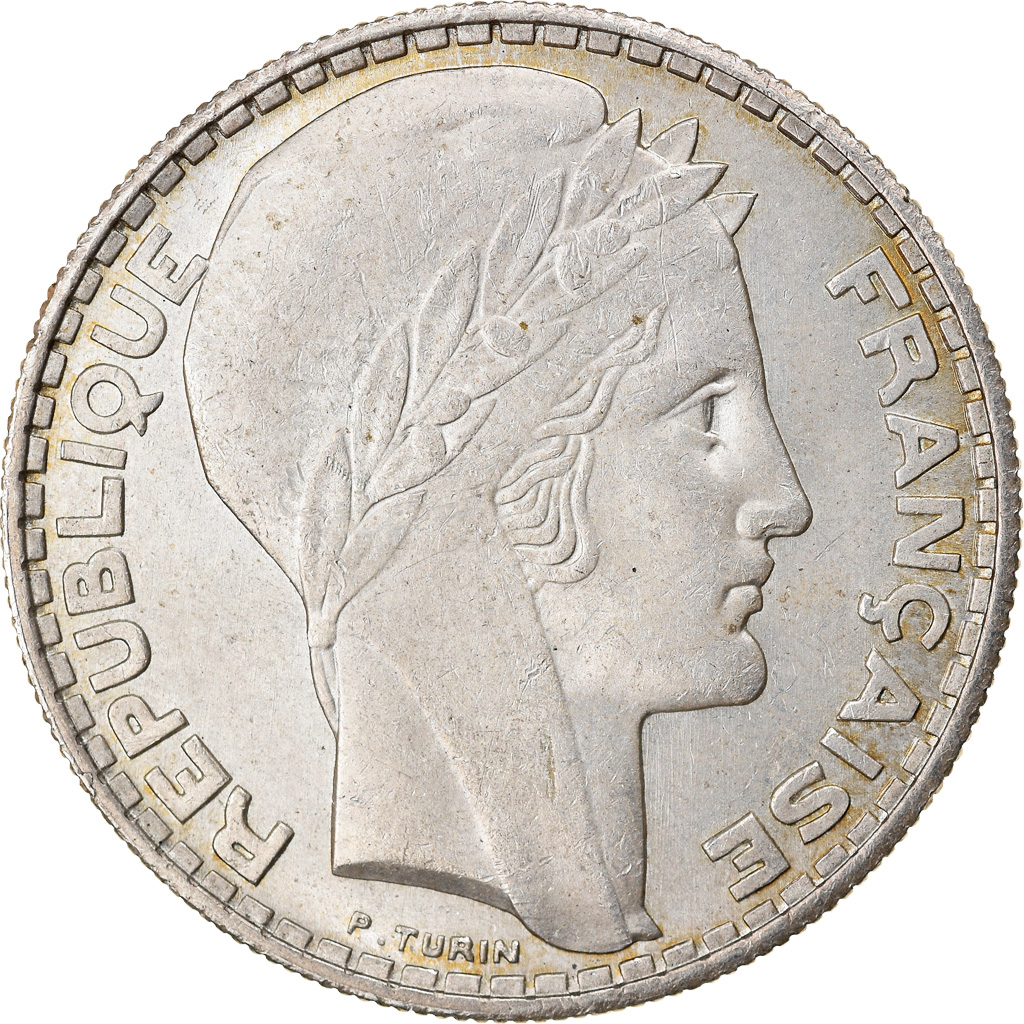 Coin, France, Turin, 20 Francs, 1933, Paris, , Silver, KM:879