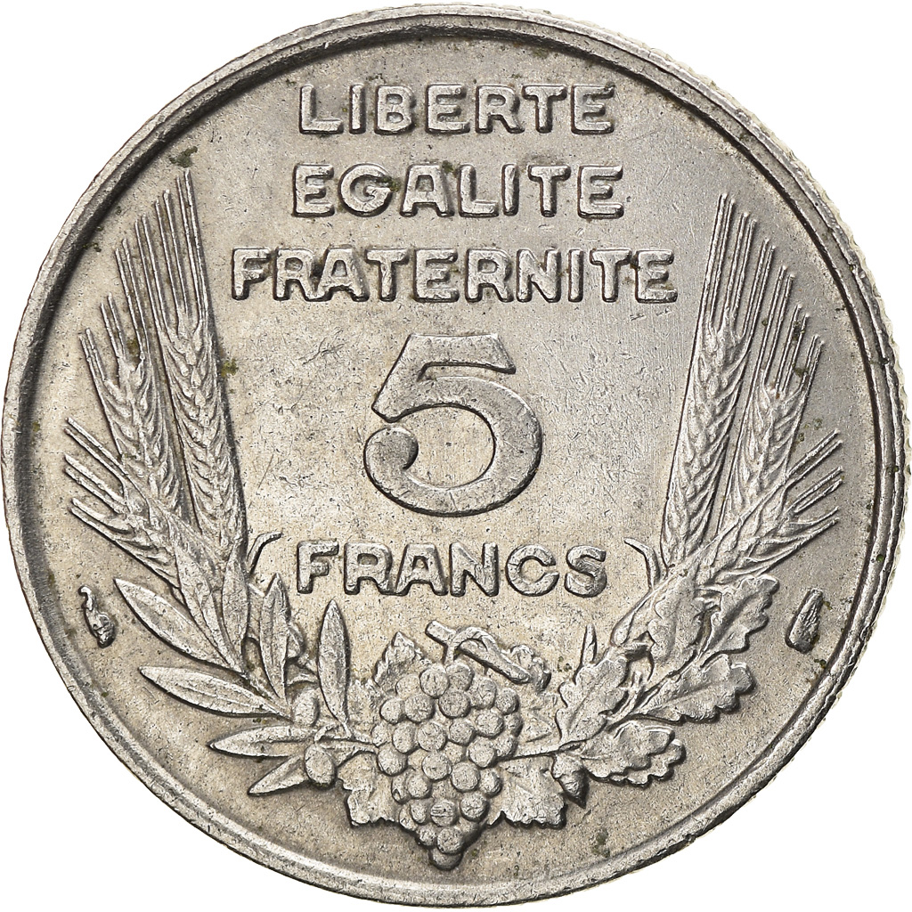Coin, France, Bazor, 5 Francs, 1933, Paris, , Nickel, KM:887