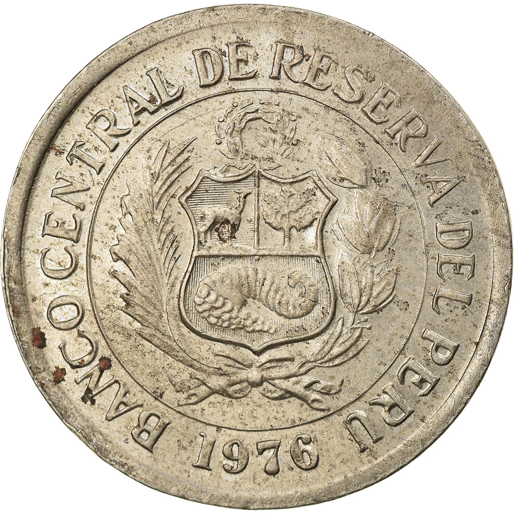 Coin, Peru, 5 Soles, 1976, , Copper-nickel, KM:267