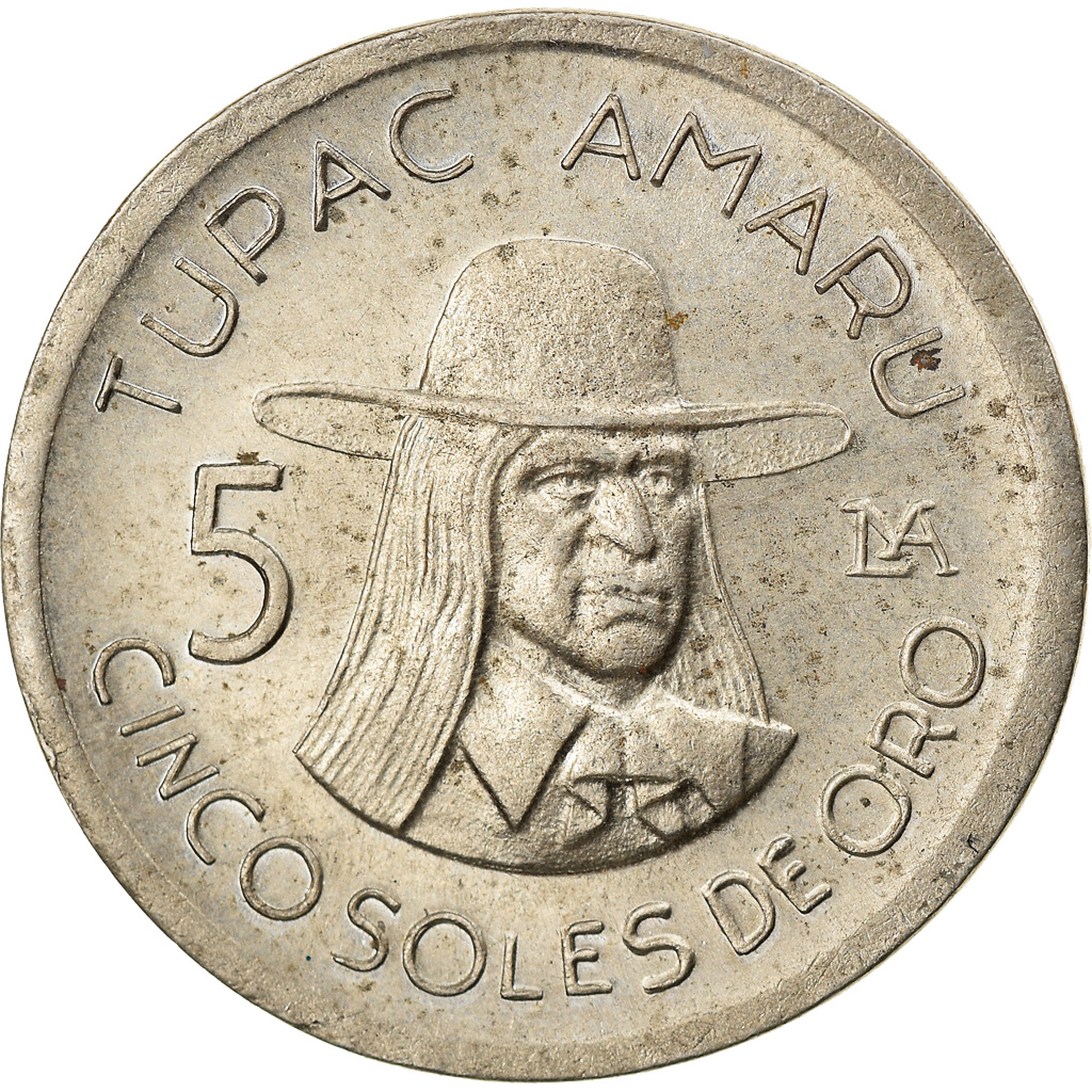 Coin, Peru, 5 Soles, 1976, , Copper-nickel, KM:267