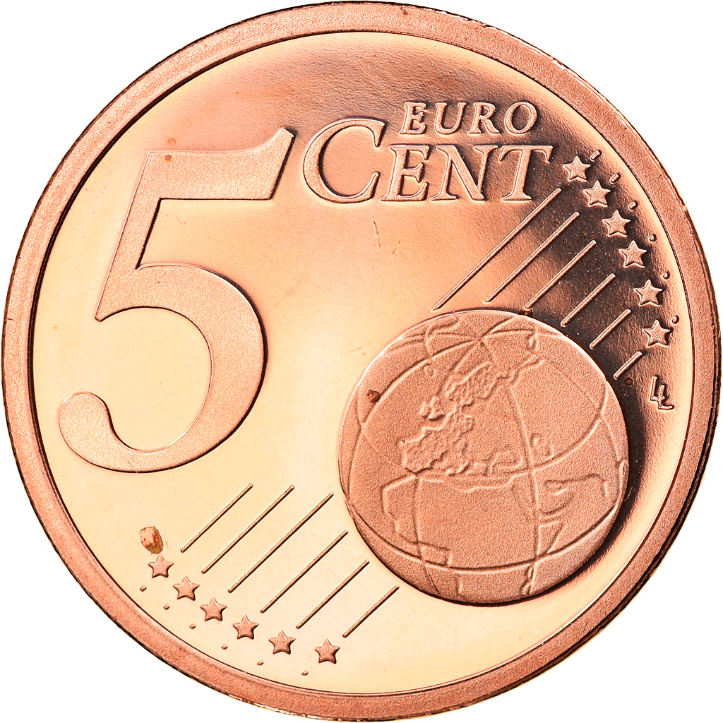 Bundesrepublik Deutschland, 5 Euro Cent, 2002, Karlsruhe, STGL, Copper Plated