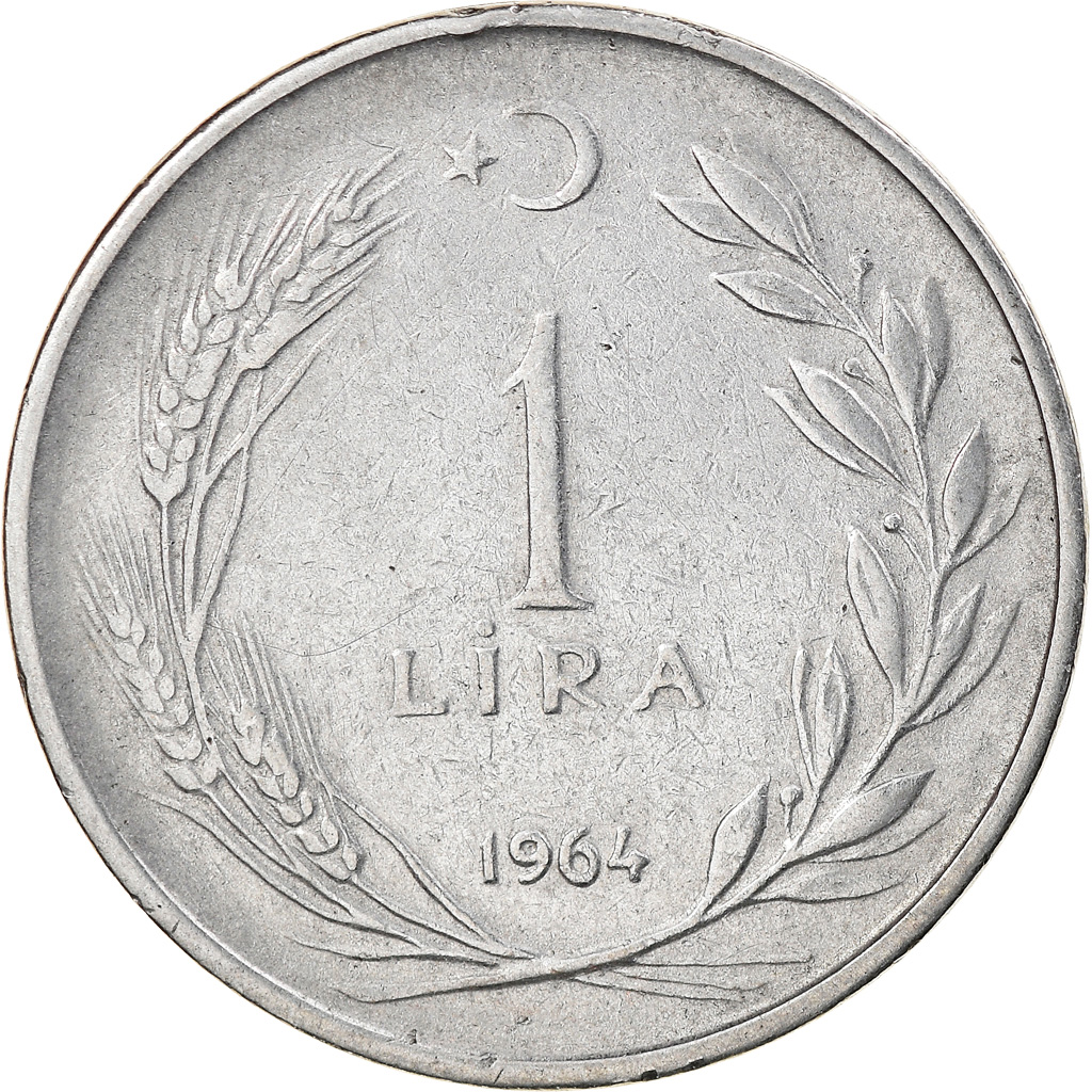 Coin, Turkey, Lira, 1964, , Stainless Steel, KM:889a.1