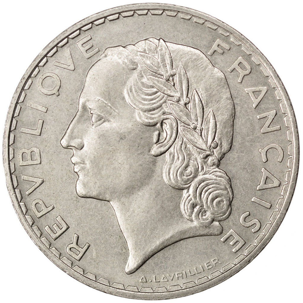 Coin, France, 5 Francs, 1933, , Nickel, KM:E65, Gadoury:760