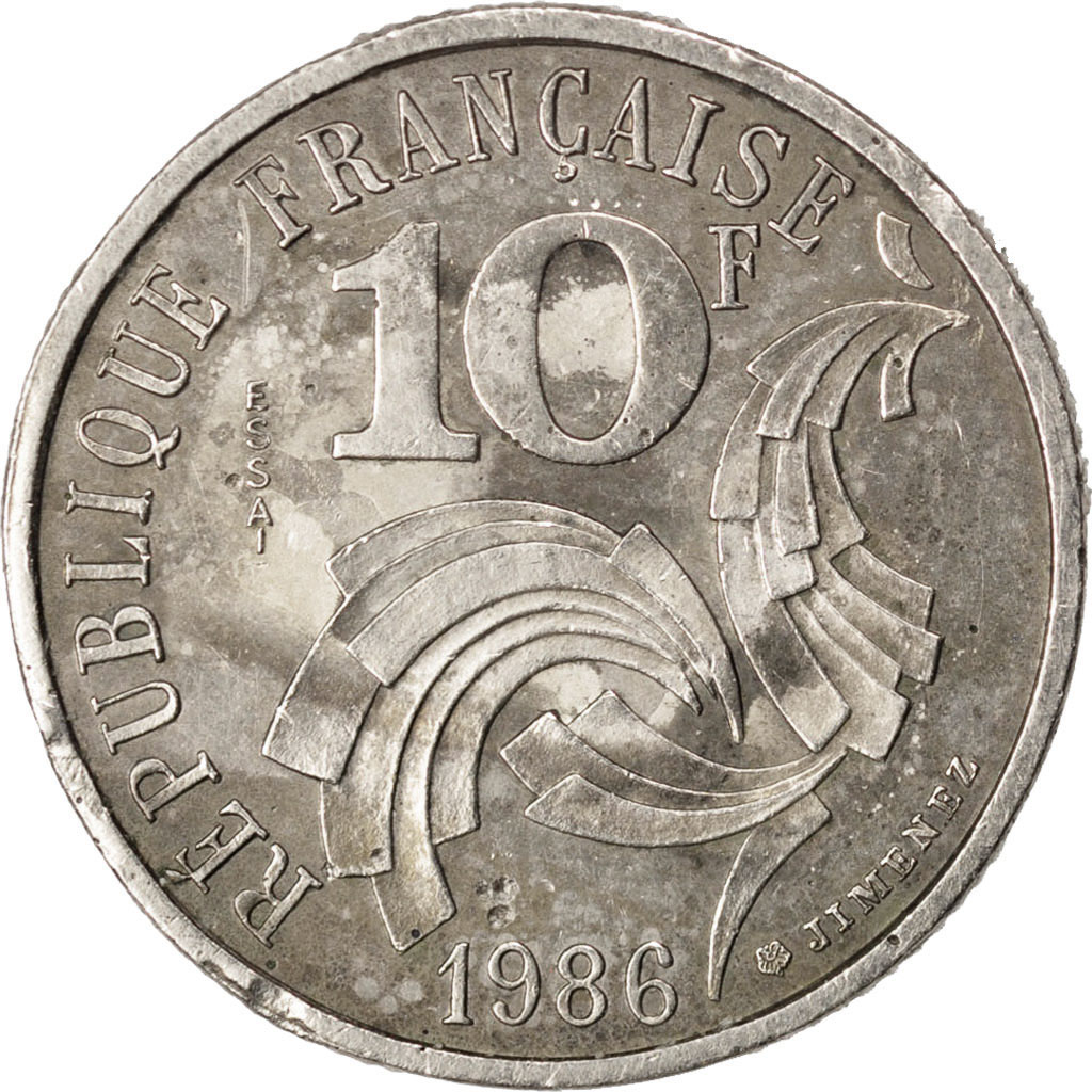 Coin, France, 10 Francs, 1986, , Nickel, KM:E132, Gadoury:824