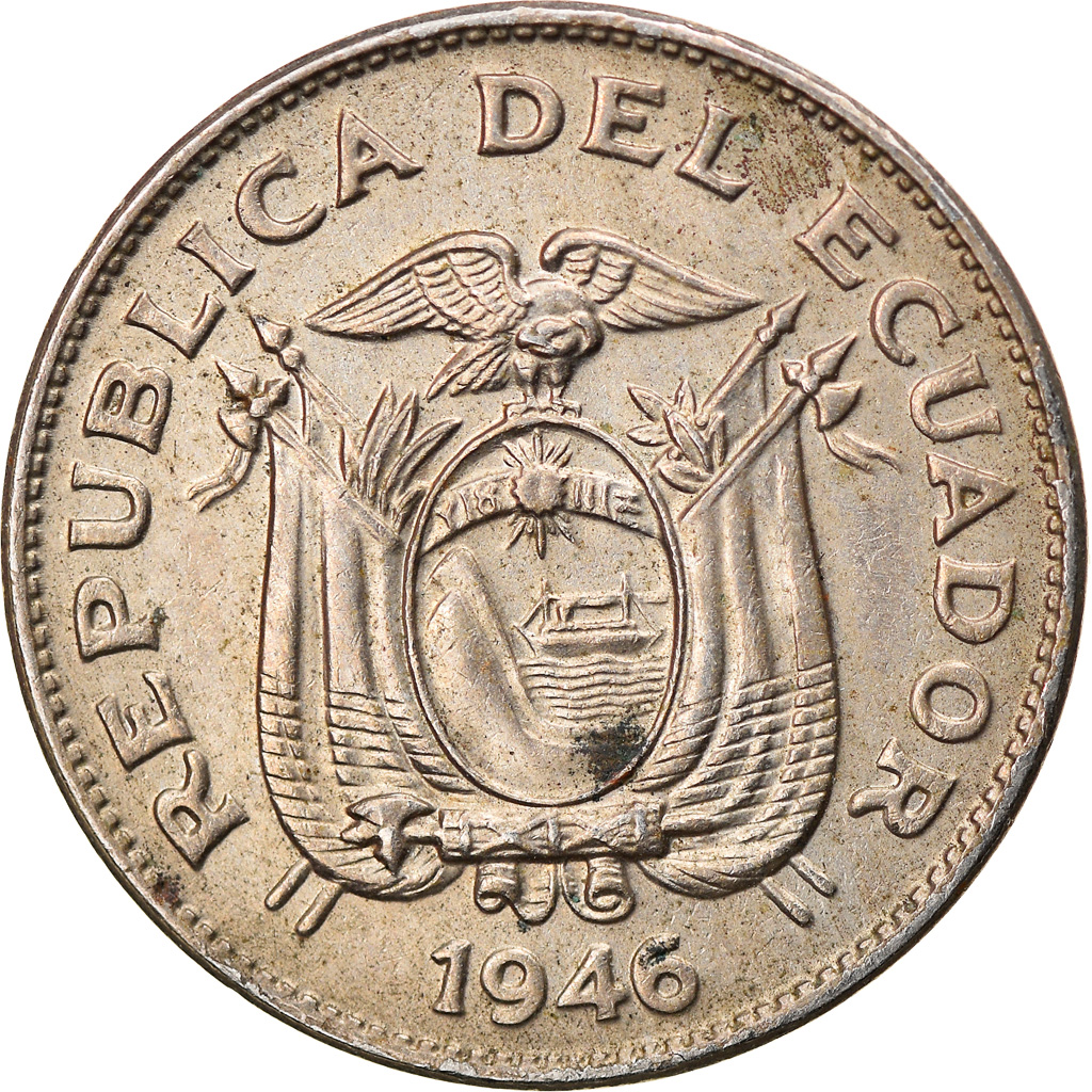 Coin, Ecuador, 20 Centavos, 1946, , Copper-nickel, KM:77.1b