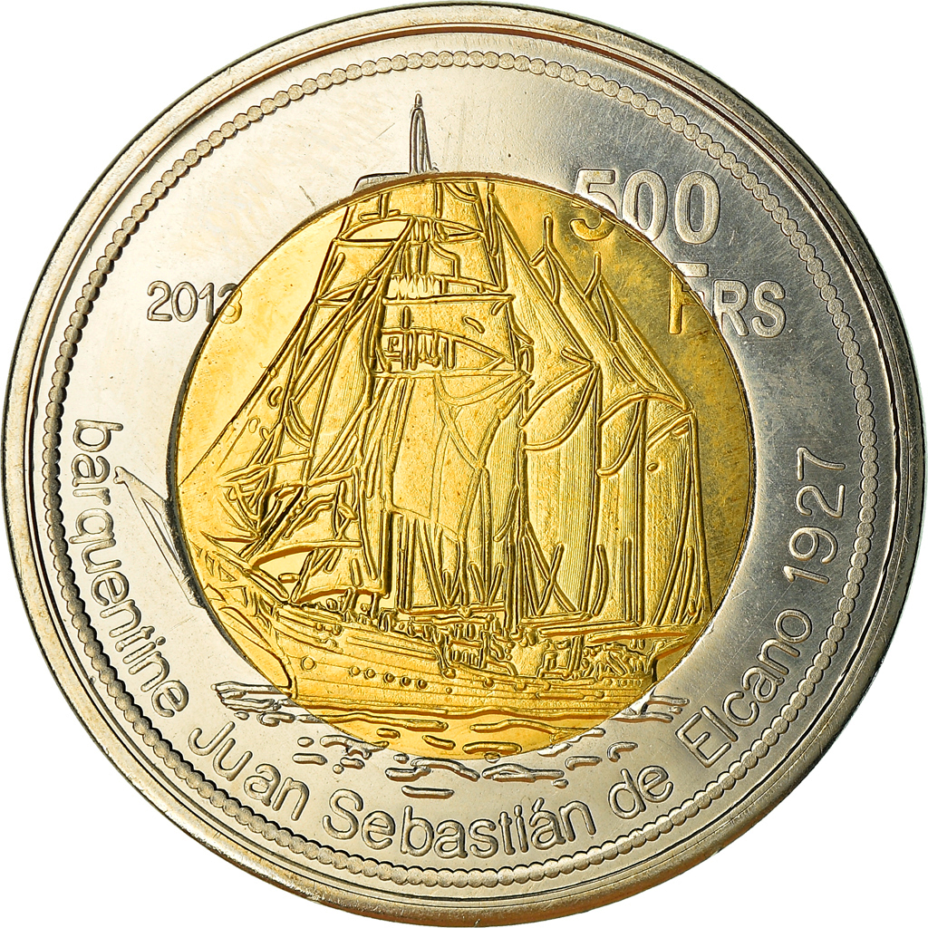 Coin, France, 500 Francs, 2013, Ile Juan Da Nova, , Bi-Metallic