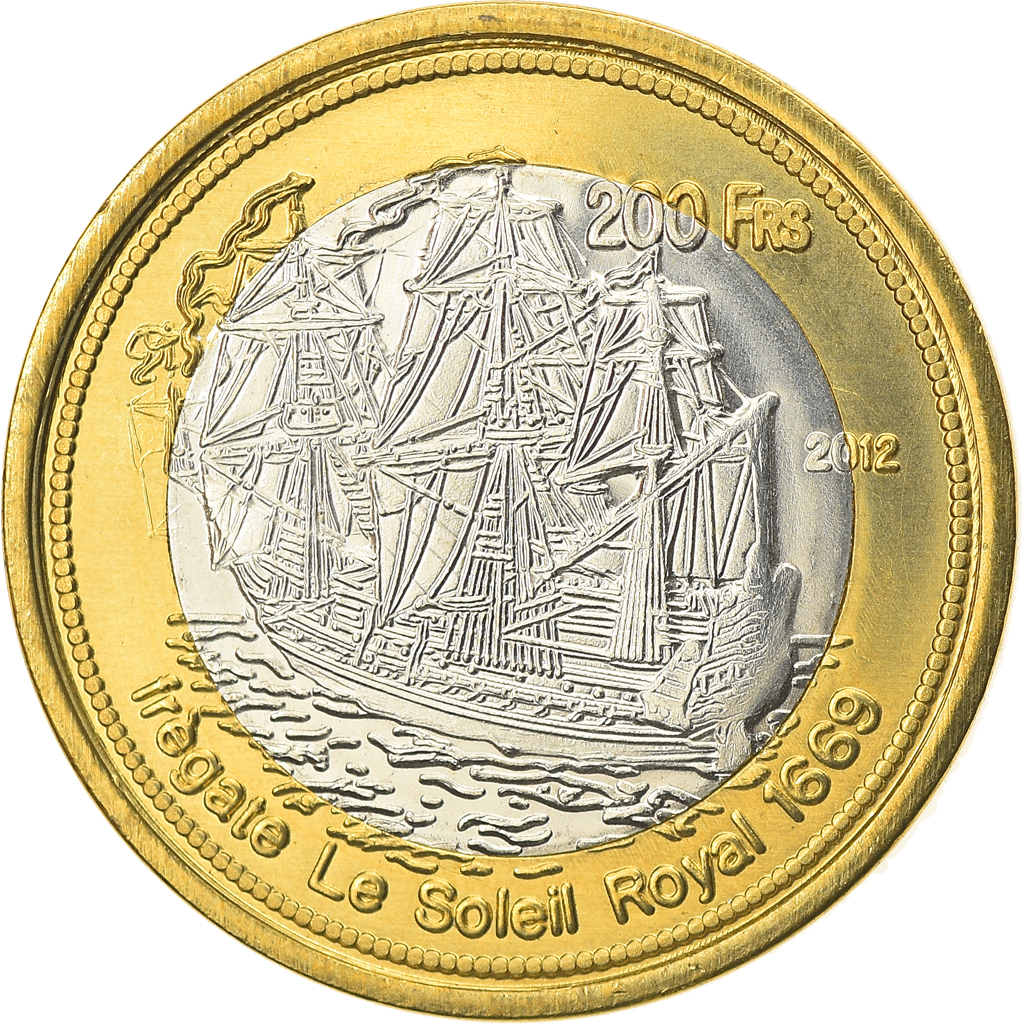 Coin, France, 200 Francs, 2012, Bassas da India, , Bi-Metallic