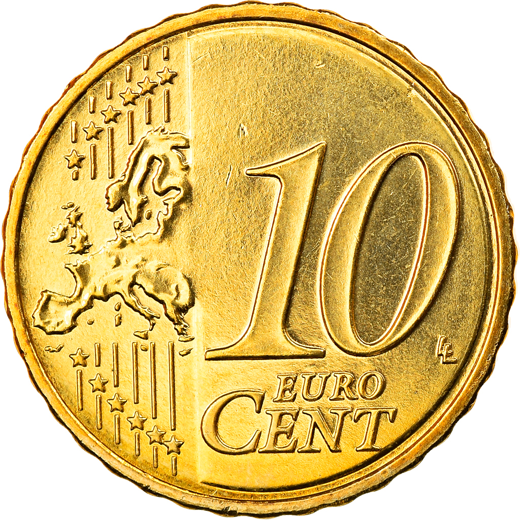 Slowenien, 10 Euro Cent, 2010, UNZ, Messing, KM:71