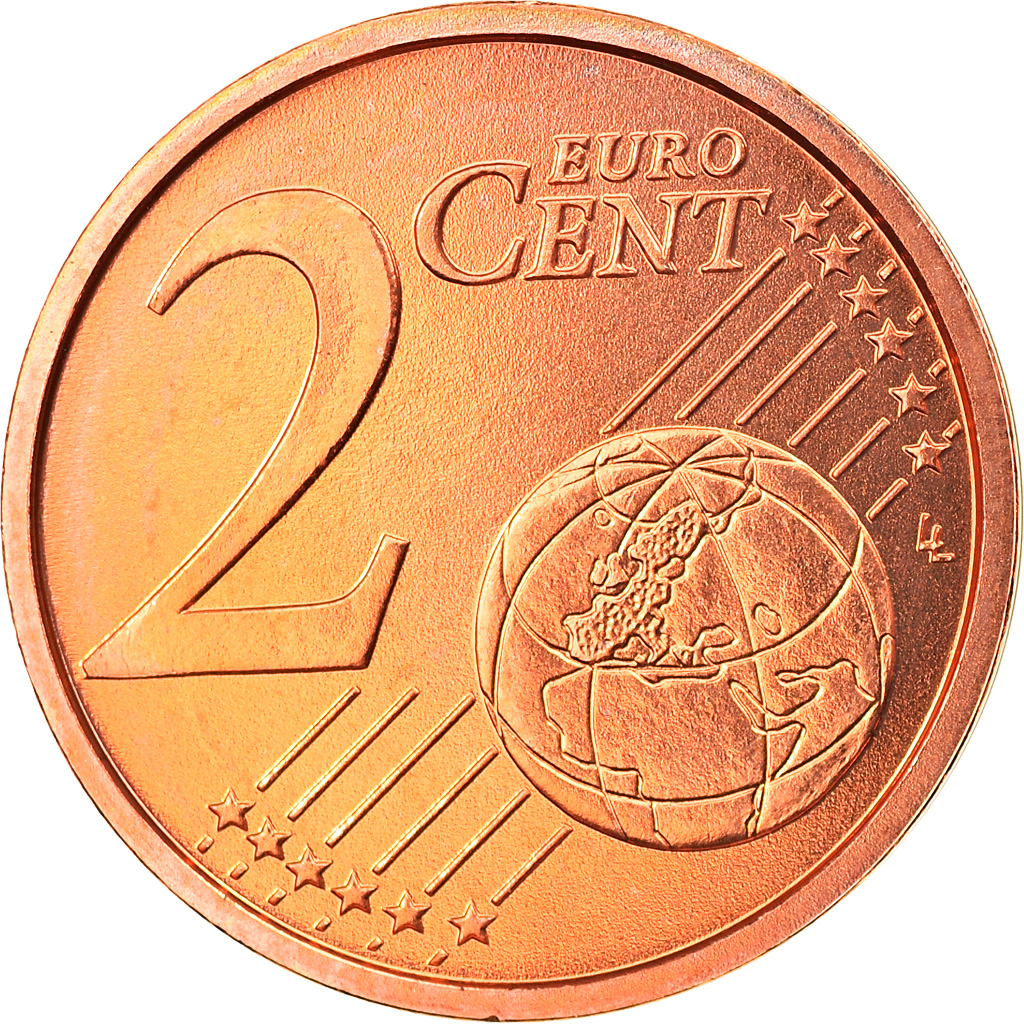 Bundesrepublik Deutschland, 2 Euro Cent, 2009, Hambourg, UNZ, Copper Plated