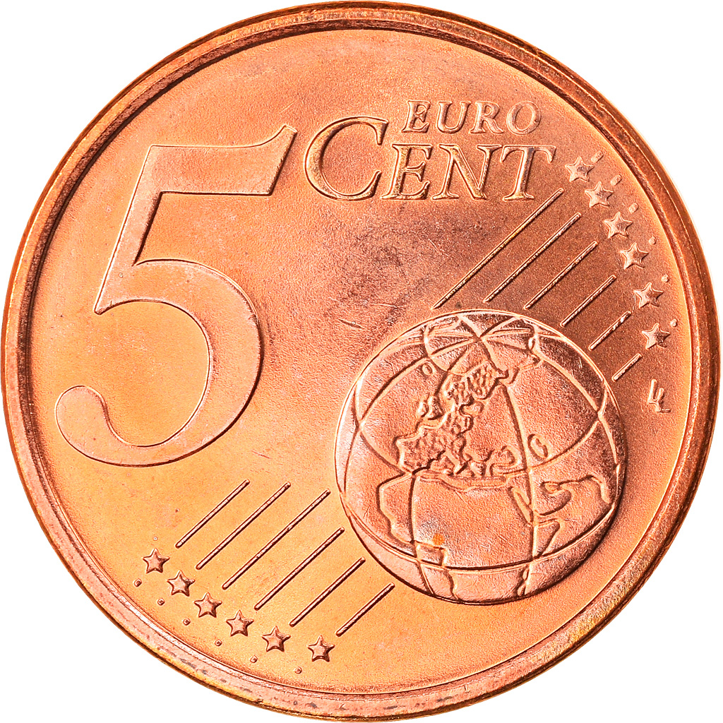 [#831384] Bundesrepublik Deutschland, 5 Euro Cent, 2007, Stuttgart, UNZ, Copper 