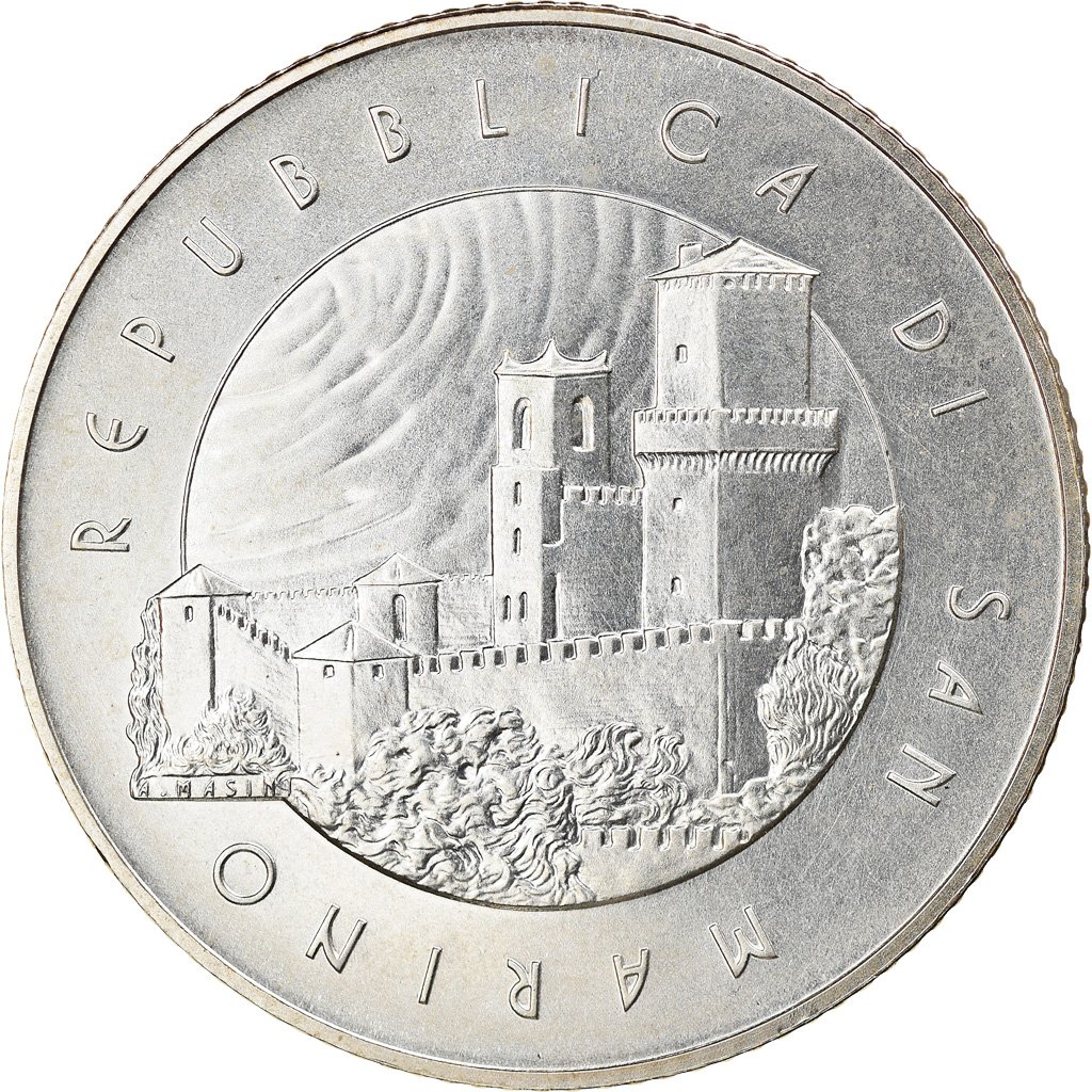 San Marino, 5 Euro, Premier homme dans l'espace, 2011, Rome, STGL, Silber