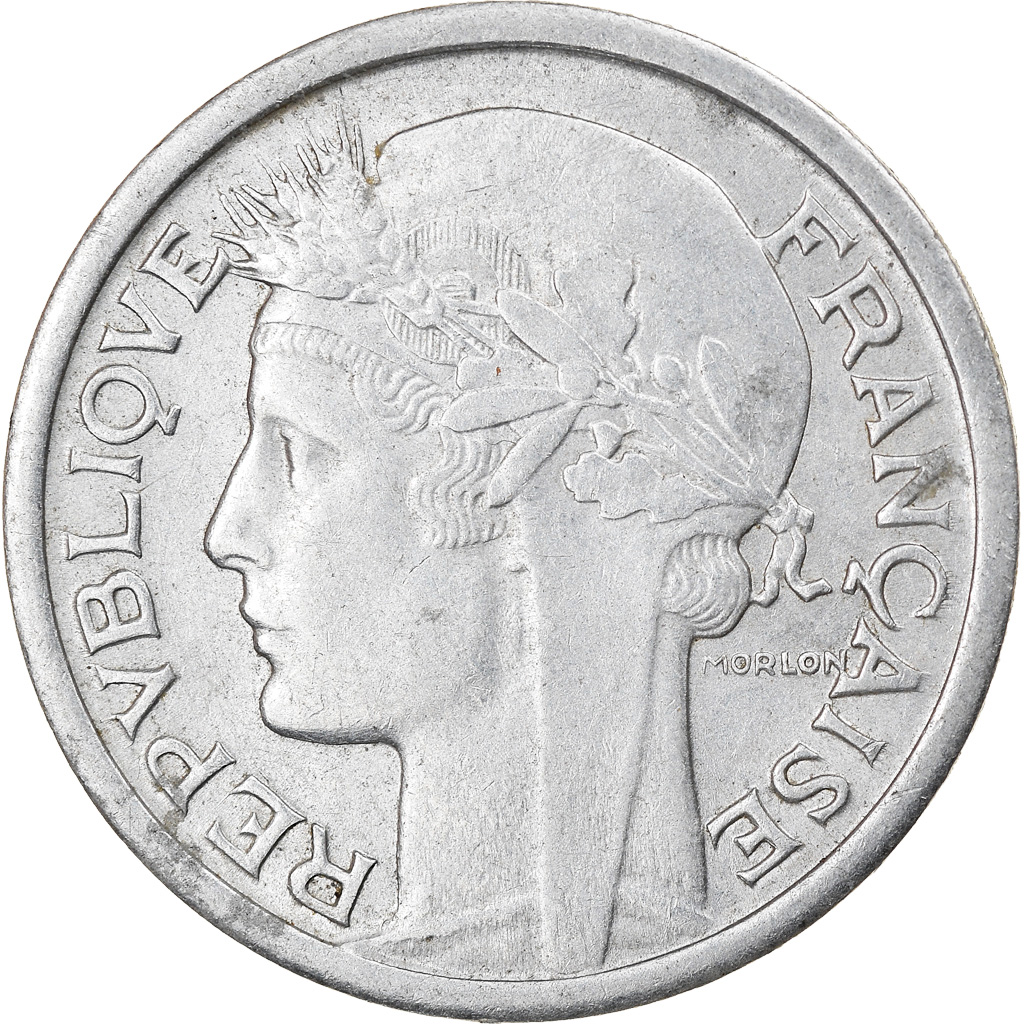 Coin, France, Morlon, Franc, 1944, Castelsarrasin, , Aluminum