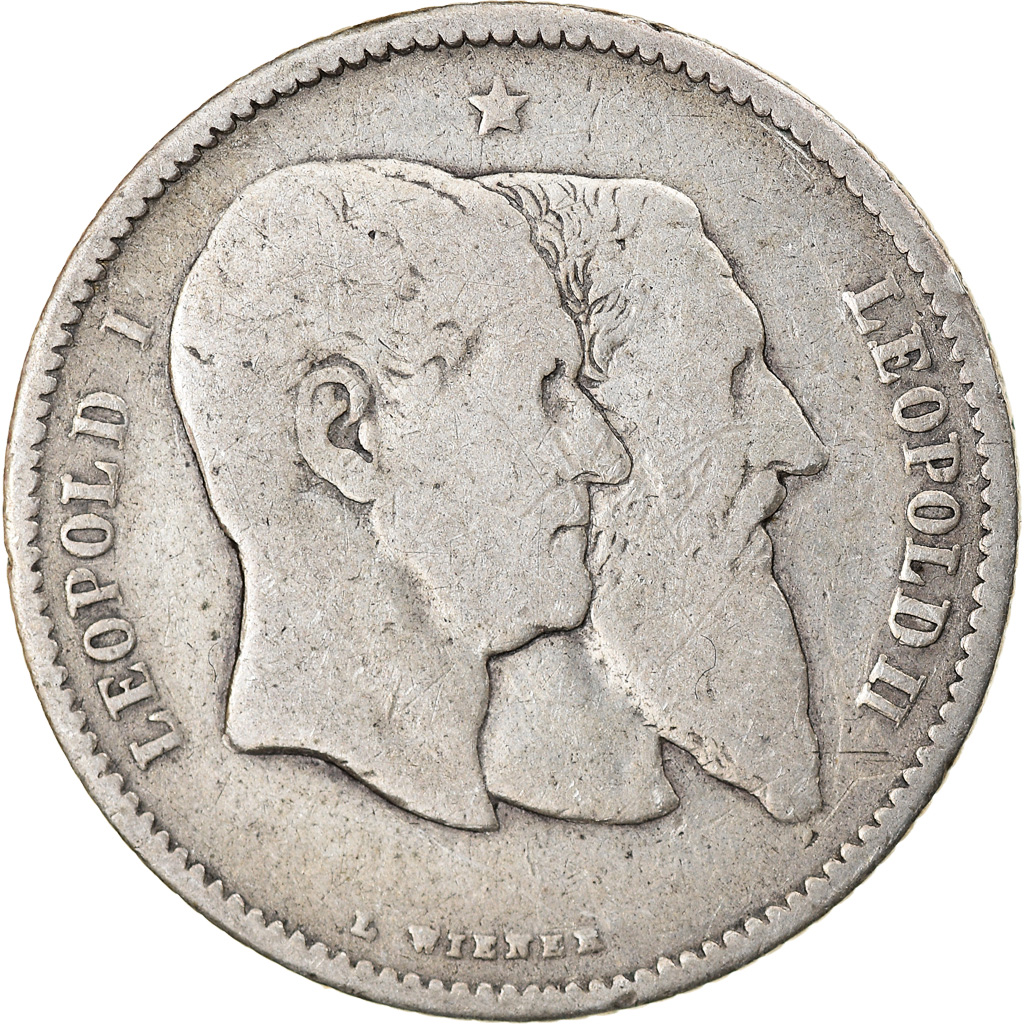 Coin, Belgium, Leopold II, Franc, 1880, , Silver, KM:38