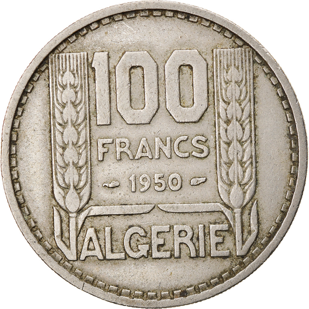 Coin, Algeria, 100 Francs, 1950, Paris, , Copper-nickel, KM:93