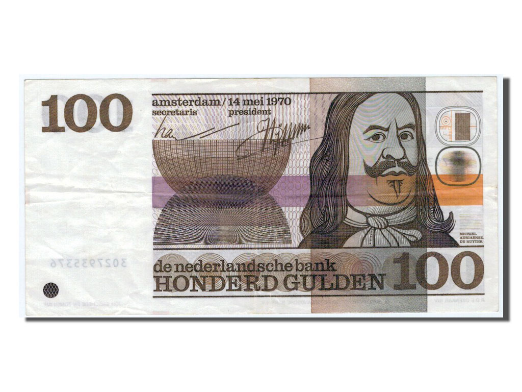 Banknote, Netherlands, 100 Gulden, 1970, AU