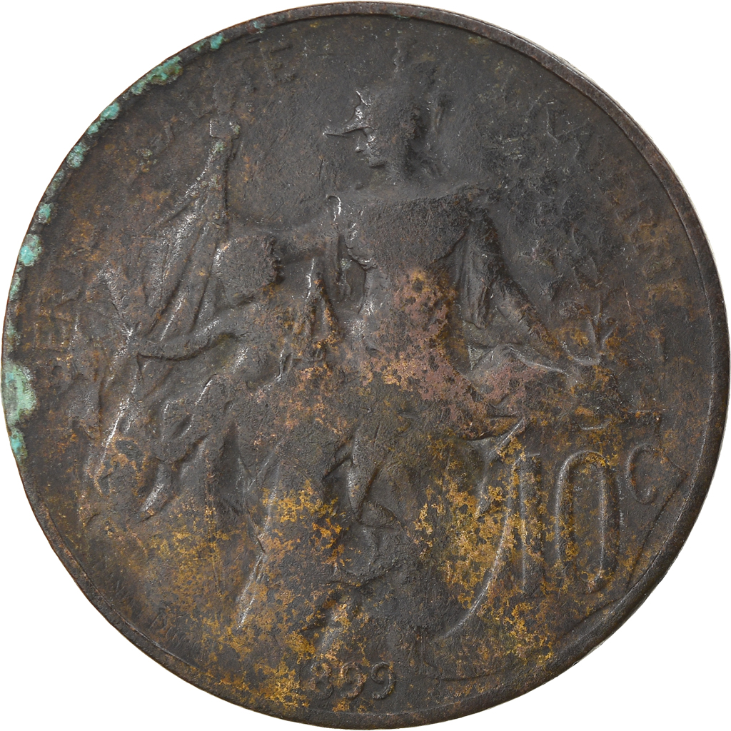 Coin, France, Dupuis, 10 Centimes, 1899, Paris, , Bronze, KM:843