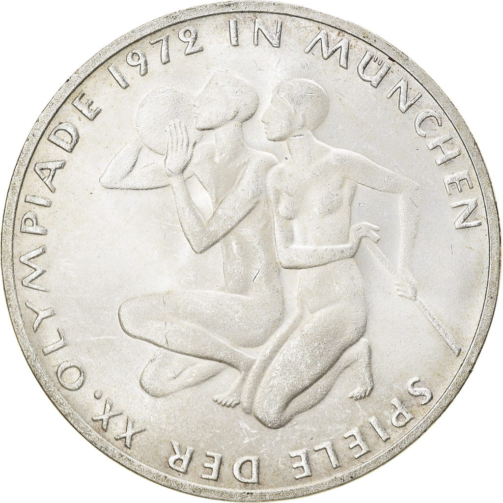 Coin, GERMANY - FEDERAL REPUBLIC, 10 Mark, 1972, Stuttgart, , Silver