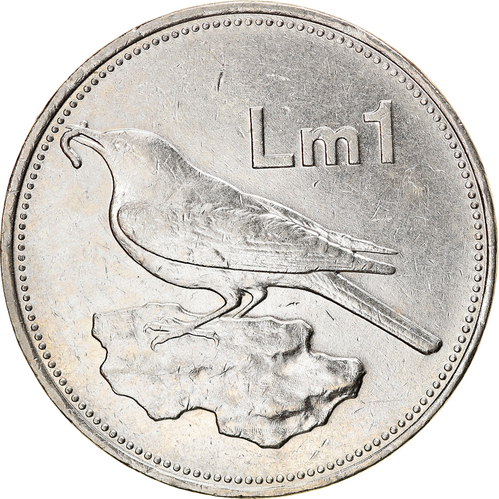 Coin, Malta, Lira, 1986, British Royal Mint, , Nickel, KM:82