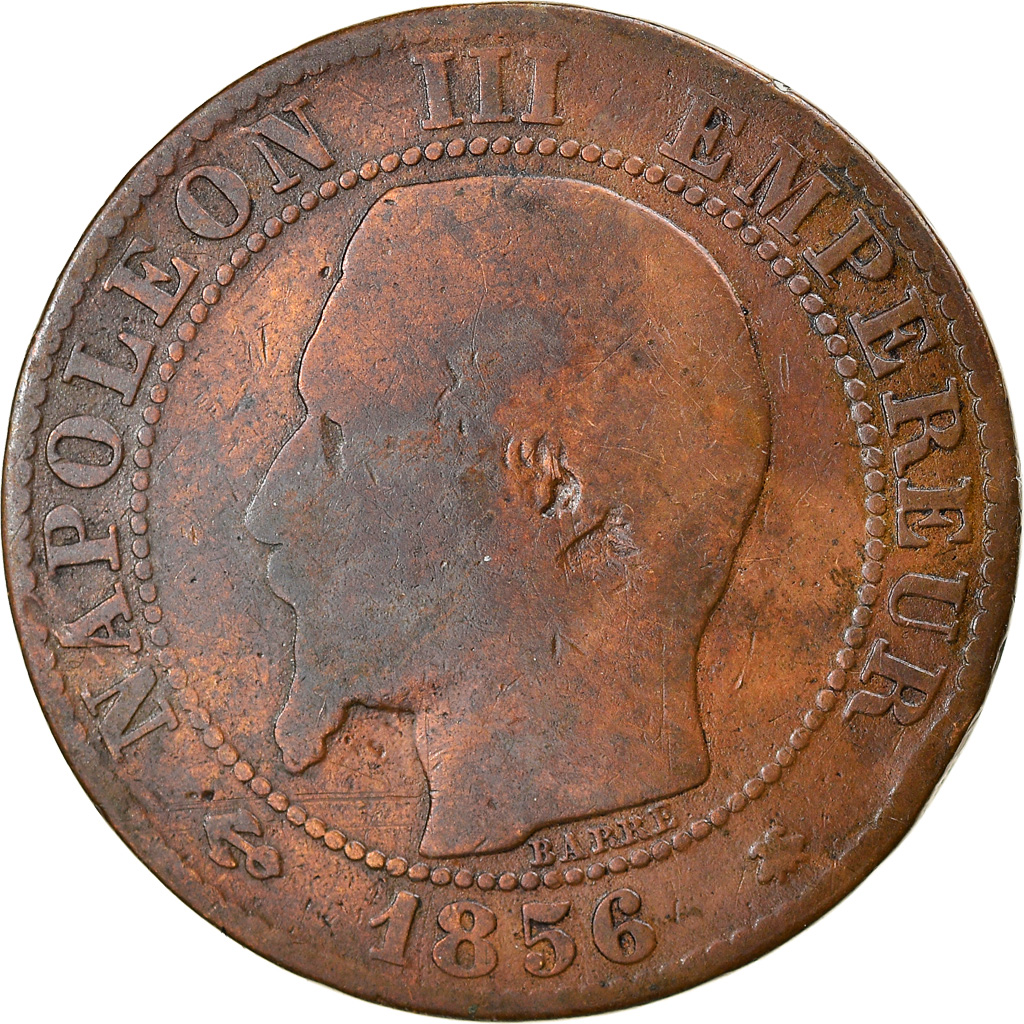 Coin, France, Napoleon III, Napoléon III, 5 Centimes, 1856, Strasbourg