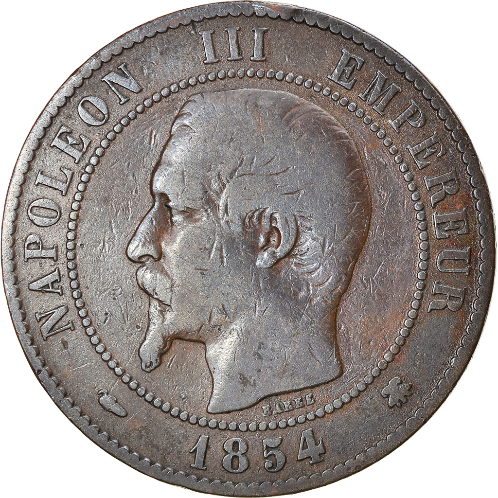Coin, France, Napoleon III, Napoléon III, 10 Centimes, 1854, Strasbourg