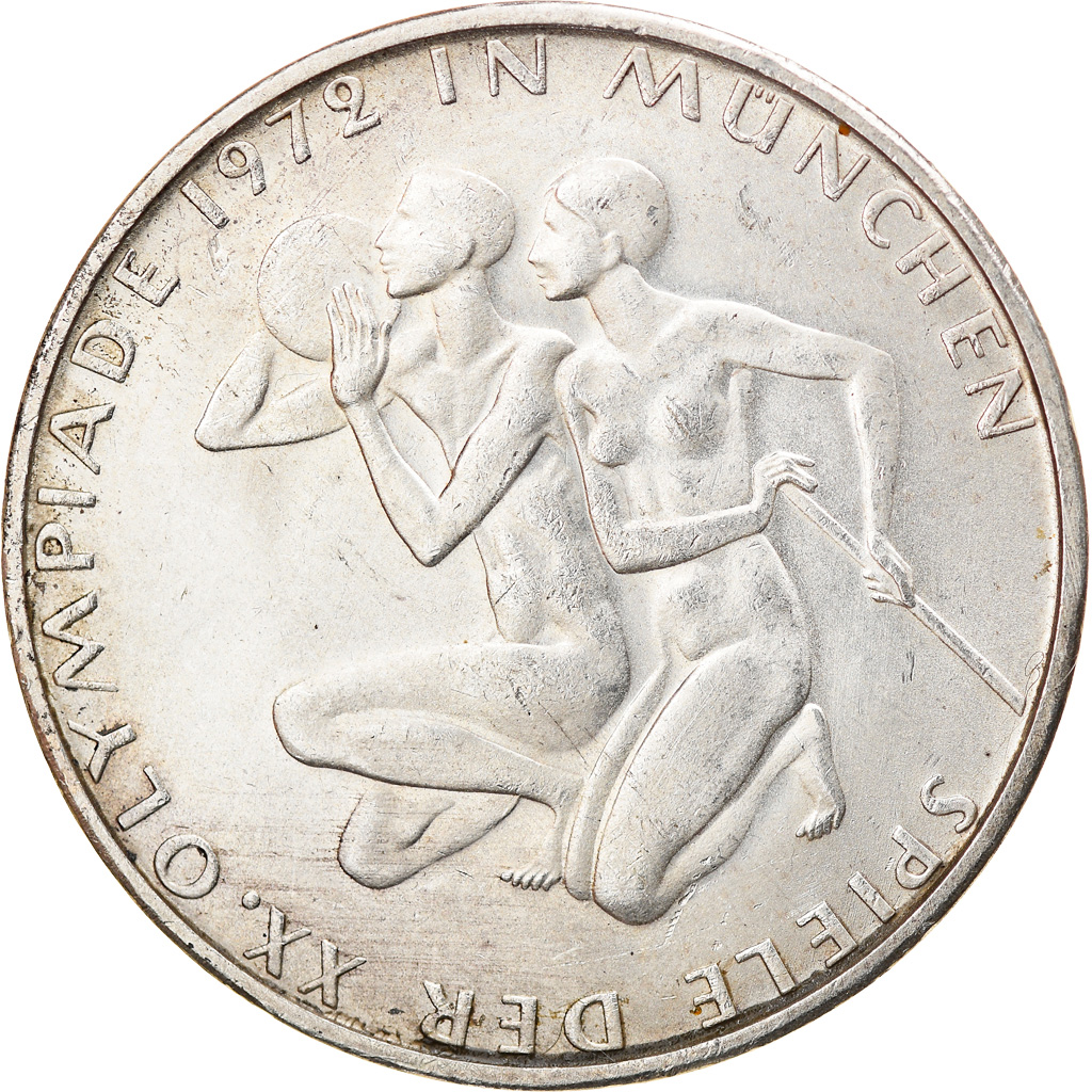 Coin, GERMANY - FEDERAL REPUBLIC, 10 Mark, 1972, Munich, , Silver