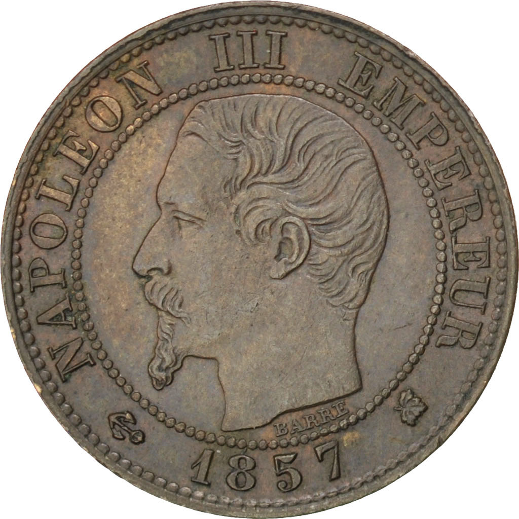 Coin, France, Napoleon III, Napoléon III, Centime, 1857, Bordeaux, 