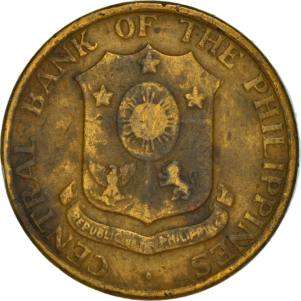 Coin, Philippines, 5 Centavos, 1962, , Brass, KM:187