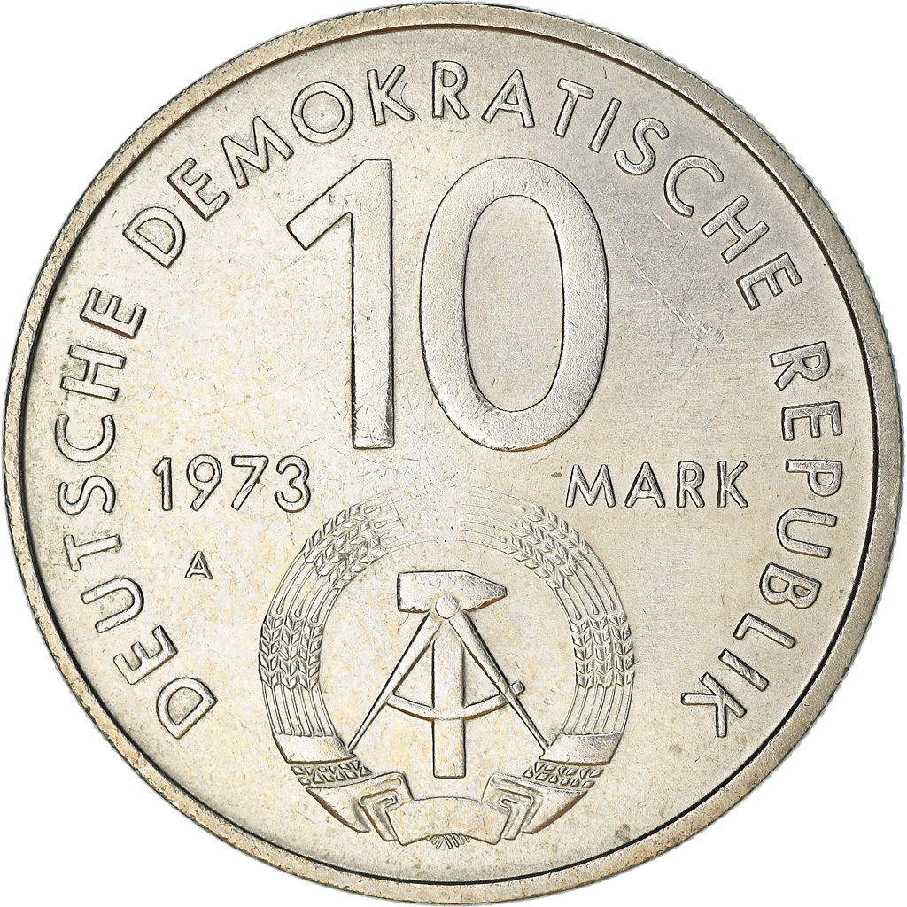 Coin, GERMAN-DEMOCRATIC REPUBLIC, 10 Mark, 1973, Berlin, 