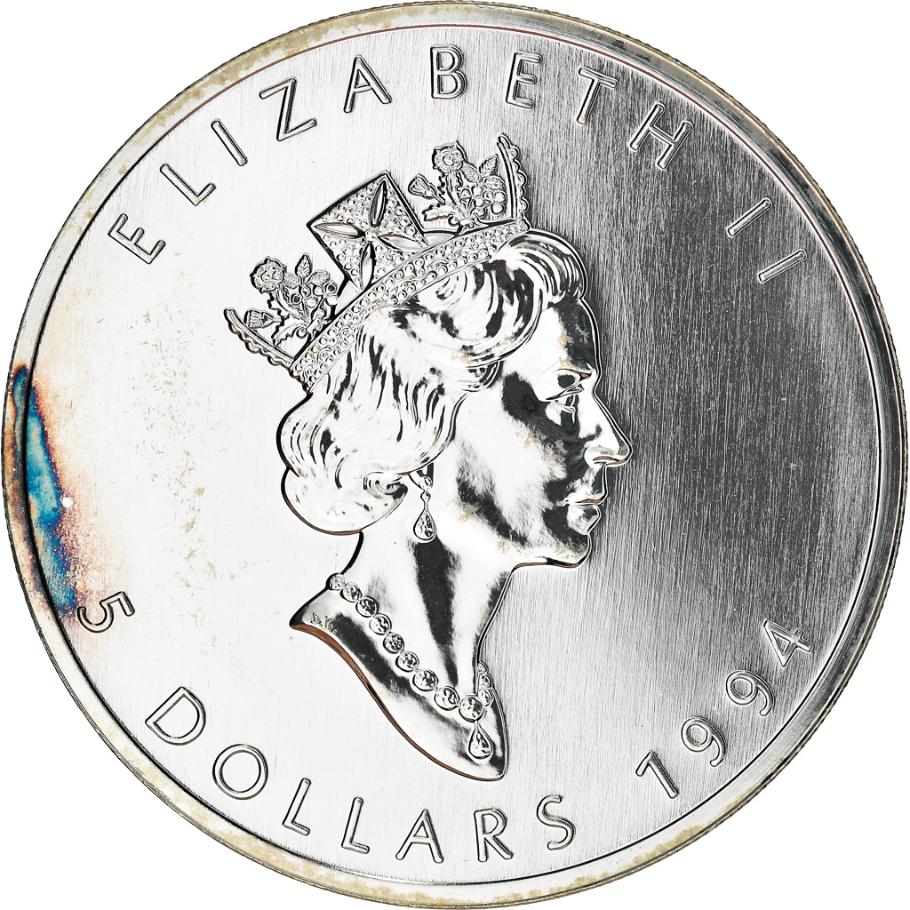 Coin, Canada, Elizabeth II, 5 Dollars, 1994, Royal Canadian Mint, Ottawa