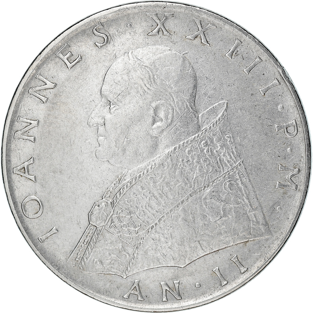 Coin, VATICAN CITY, John XXIII, 100 Lire, 1960, Roma, , Stainless