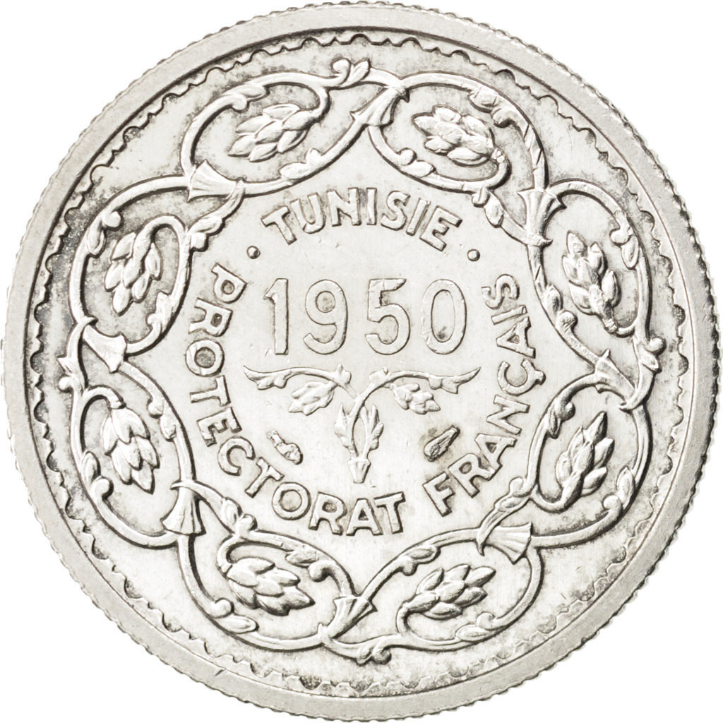 Coin, Tunisia, Muhammad al-Amin Bey, 10 Francs, 1950, Paris, , Silver