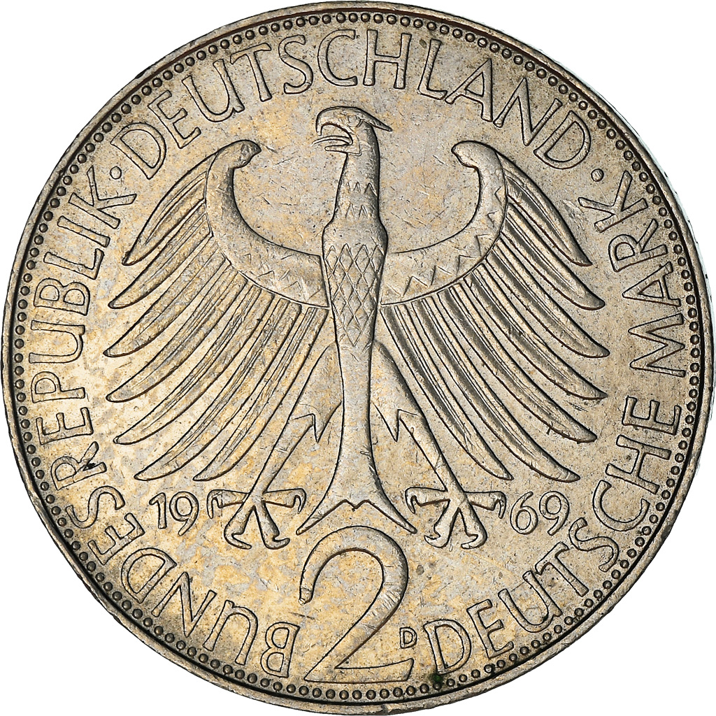 Coin, GERMANY - FEDERAL REPUBLIC, 2 Mark, 1969, Munich, 