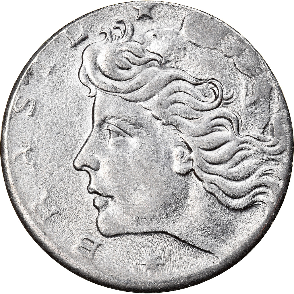 Coin, Brazil, 5 Centavos, 1969, planchet error, , Stainless Steel