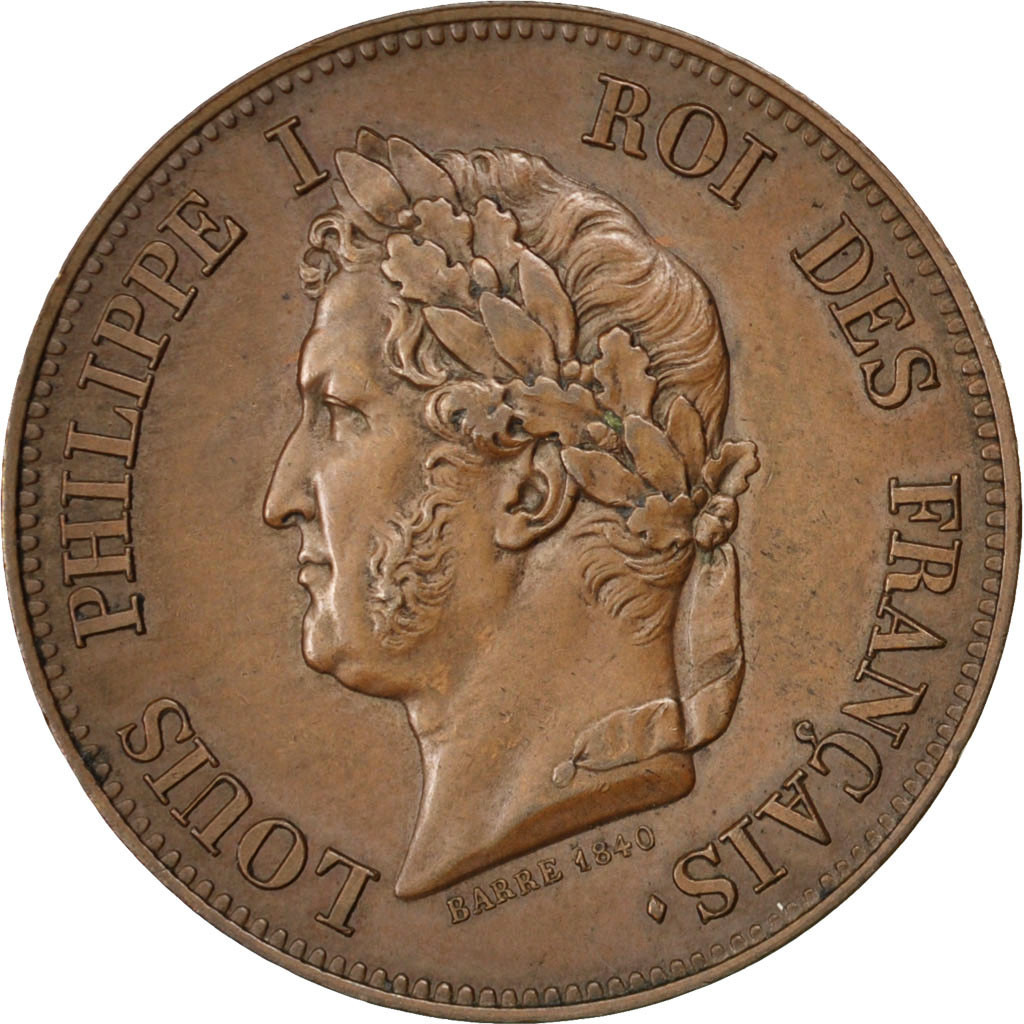 Coin, France, Decime, 1840, , Copper, KM:E10, Gadoury:212