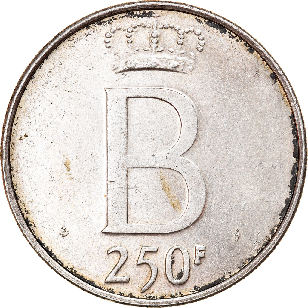 Coin, Belgium, 250 Francs, 250 Frank, 1976, Brussels, , Silver