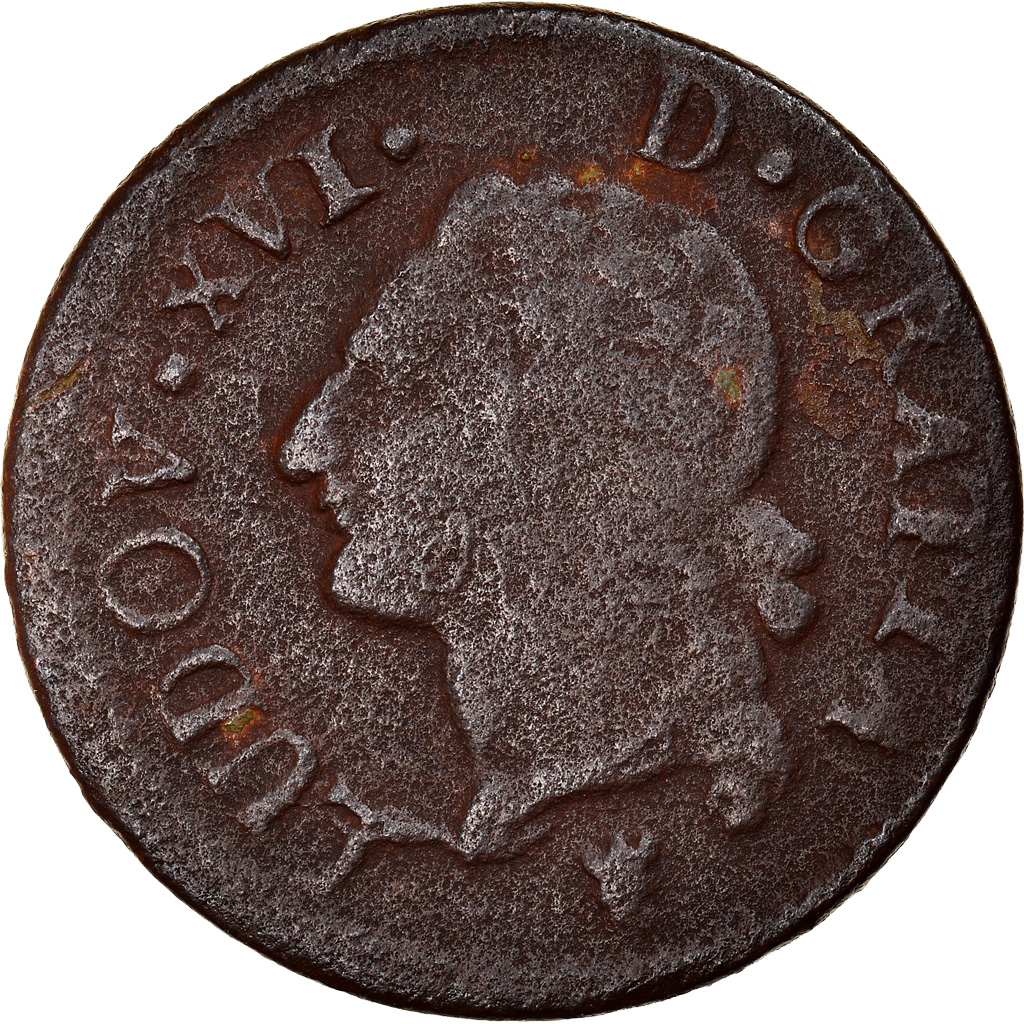 Coin, France, Liard, 1784, Limoges, , Copper, KM:585.7, Gadoury:348