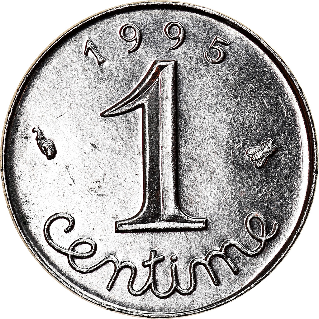 Coin, France, Épi, Centime, 1995, Paris, , Stainless Steel, KM:928