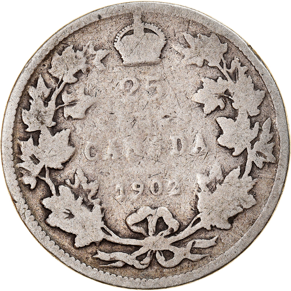 Coin, Canada, Edward VII, 25 Cents, 1902, Royal Canadian Mint, , Silver